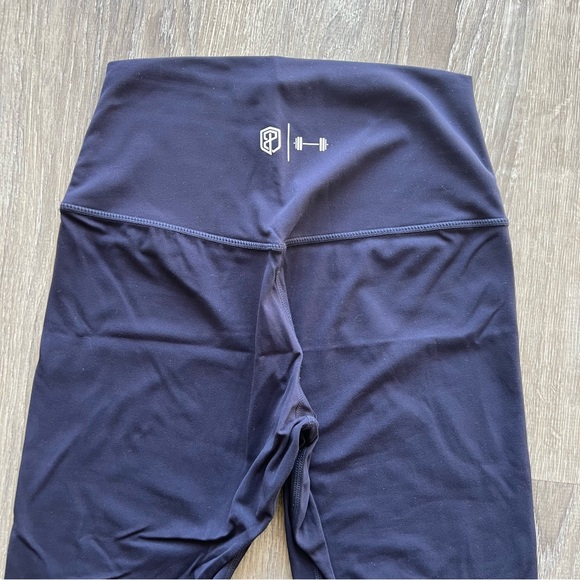 Born Primitive Navy Blue Barbella Collaboration Workout Leggings Size Medium - Picture 2 of 6